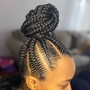 Stitch braids ponytail