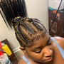 5-8 Stitch braids straight back