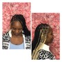 Med Butt length Boho Braids w/ human hair