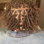 Natural hair two strand flat twist