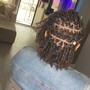 Natural hair two strand flat twist