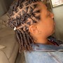 Natural hair two strand flat twist