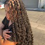 Small boho knotless Braids