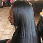 Half up half down quick weave