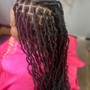 Natural hair Cornrows