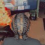 2 big feed-in braids