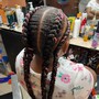 Kid's 2 layered Braids