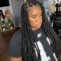 Mid Back Length Butterfly Locs