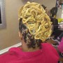 Locs up-do