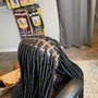 Box Braids, Acrylic Nails, Gel Pedicure