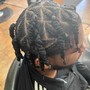 Flat Twists updo/combo