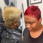 Relaxer Retouch,Semi-Permanent Color & Cut