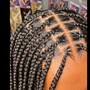 Box or knotless braid touch up per braid