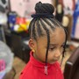 Kids cornrows with Braiding Hair