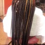 Knotless Box Braids take down