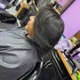 Roller Set Relaxed hair