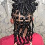 Bohemian knotless braids (med)