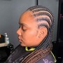 Big Cornrow ponytail