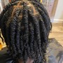 Kid's cornrows natural hair