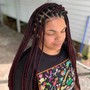 Medium knotless Braids