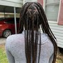 Medium knotless Braids