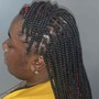 Simple Cornrow Braided Up-Do