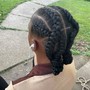 Braids to the back