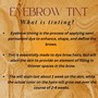 Eyebrow Tinting