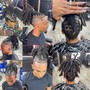 Mens Med Box Braids (plaits) (2 strands)