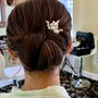 Updo -natural hair (no added hair)