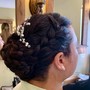 Updo -natural hair (no added hair)