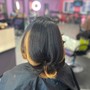 Silk press & bob cut