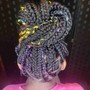 Small-Medium(Knotless)Box Braids (kids)