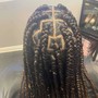 Large Box Braids(mid-back)