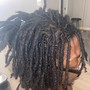 Loc retwist with maintenance