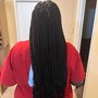 Small traditional  Box Braids