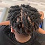 Loc Retwist, Style Included (top fade only)