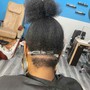 1/2 Knotless (Shaved Sides)