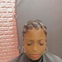 Braid down for quickweave