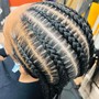 6 feed-in French braids