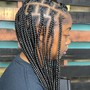 Medium knotless Braids