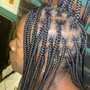 Medium knotless Braids