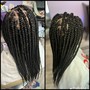 Waist length for feed in braids