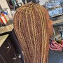 Small knottless bohemian twist