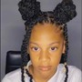 Natural hair Twists (double strands)