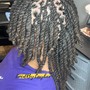 Two strand twist (middle of back )