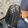 Loc Maintenance (TOP OF HEAD ONLY, SIDES SHAVED... LENGTH BELOW SHOULDERS)