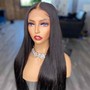 18" HD closure wavy Wig