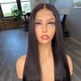 18" HD closure wavy Wig