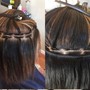 Feather weft rows